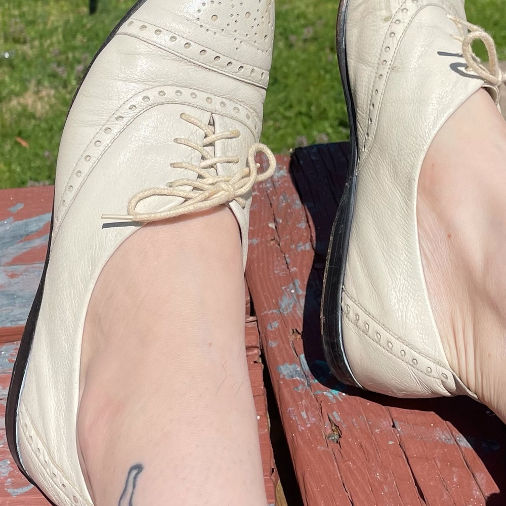 Vintage lowcut Oxford flats